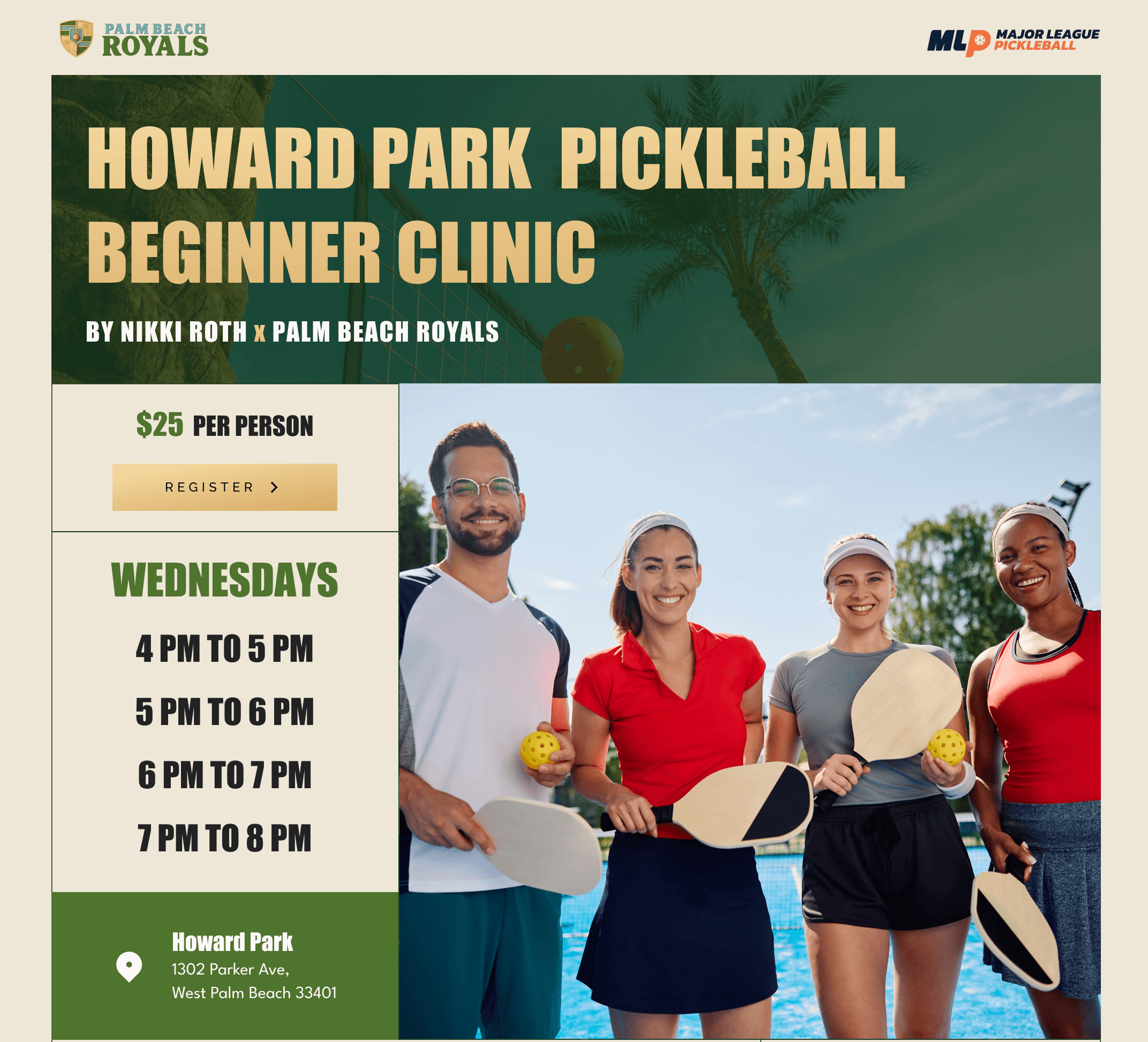 Howard Park Beginner Pickleball Clinic
